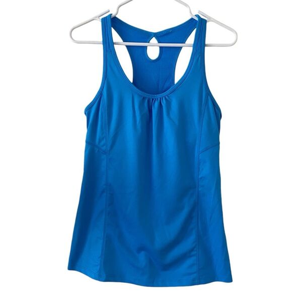 C9 by Champion Blue Racerback Active Tank with Built in Shelf Bra - Picture 1 of 7